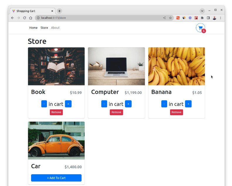 Shopping Cart in React and TypeScript