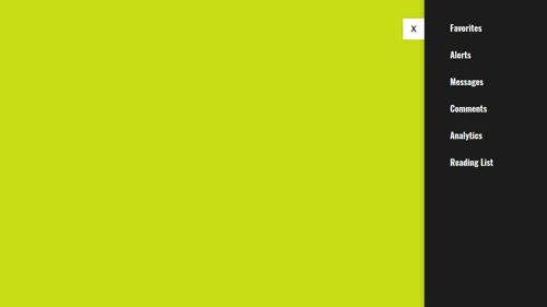jQuery sliding menu examples and plugins