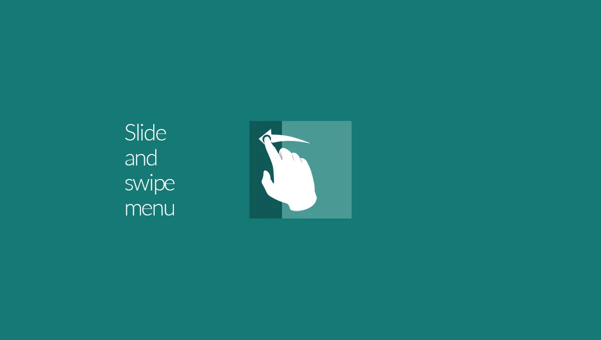 Slide And Swipe Menu