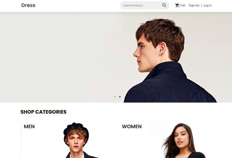 A full stack e-commerce website for clothing store
