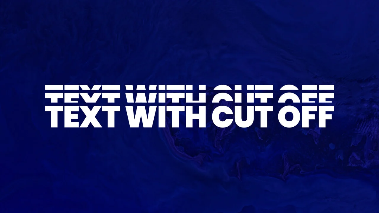CSS Animated Text Cut Off Effect