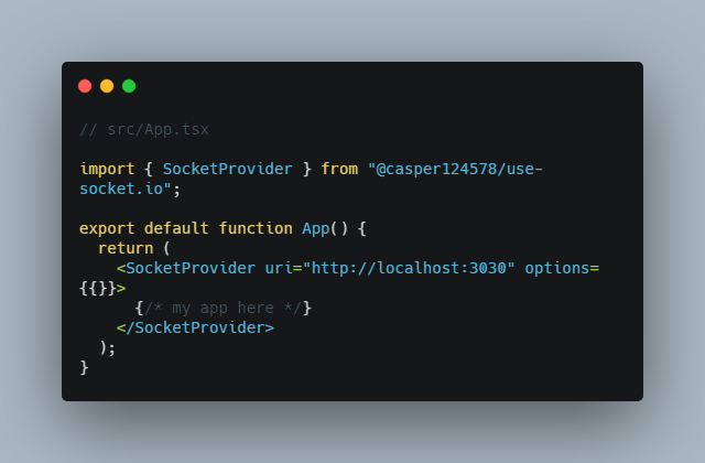 Simple package to use Socket.io with React hooks