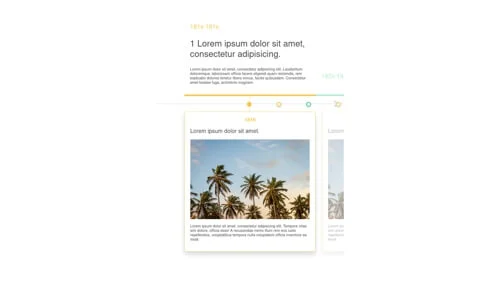 Collection of free jQuery timeline code examples from Codepen and GitHub