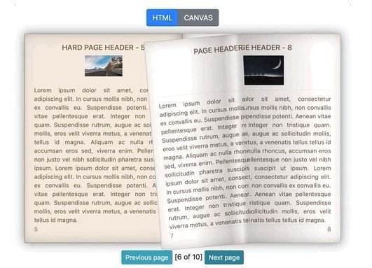 Simple React.js wrapper for StPageFlip library