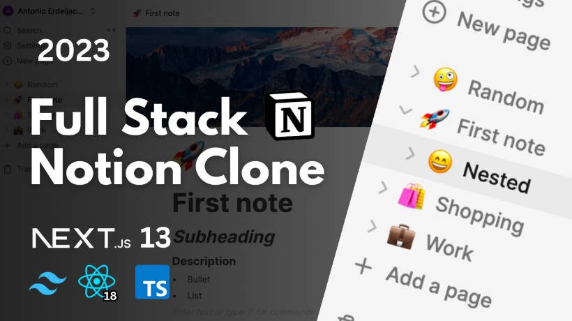A Fullstack Notion Clone using Next.js 13