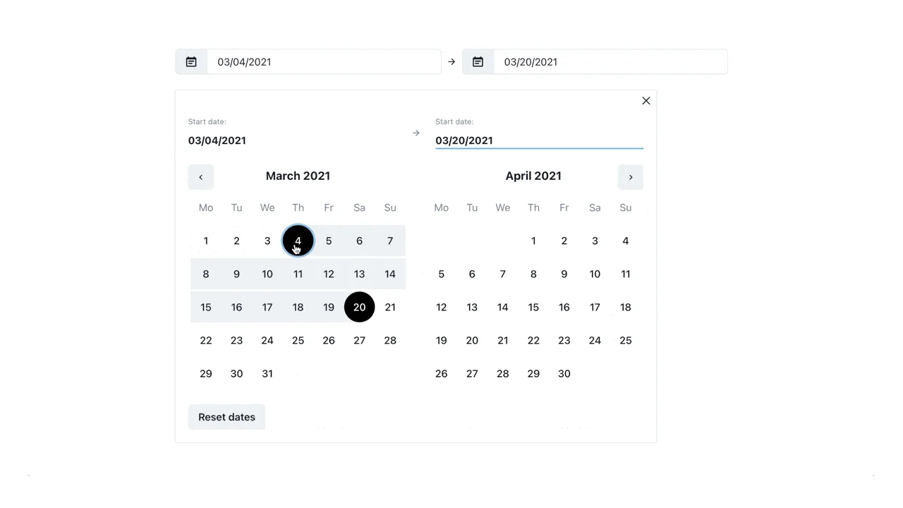 React Chakra UI Date Picker