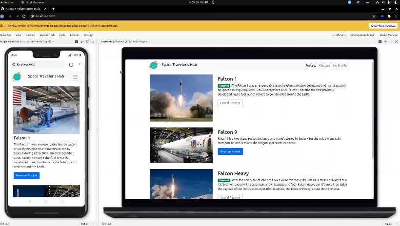 SpaceX Adventures App Built With React And BootStrap