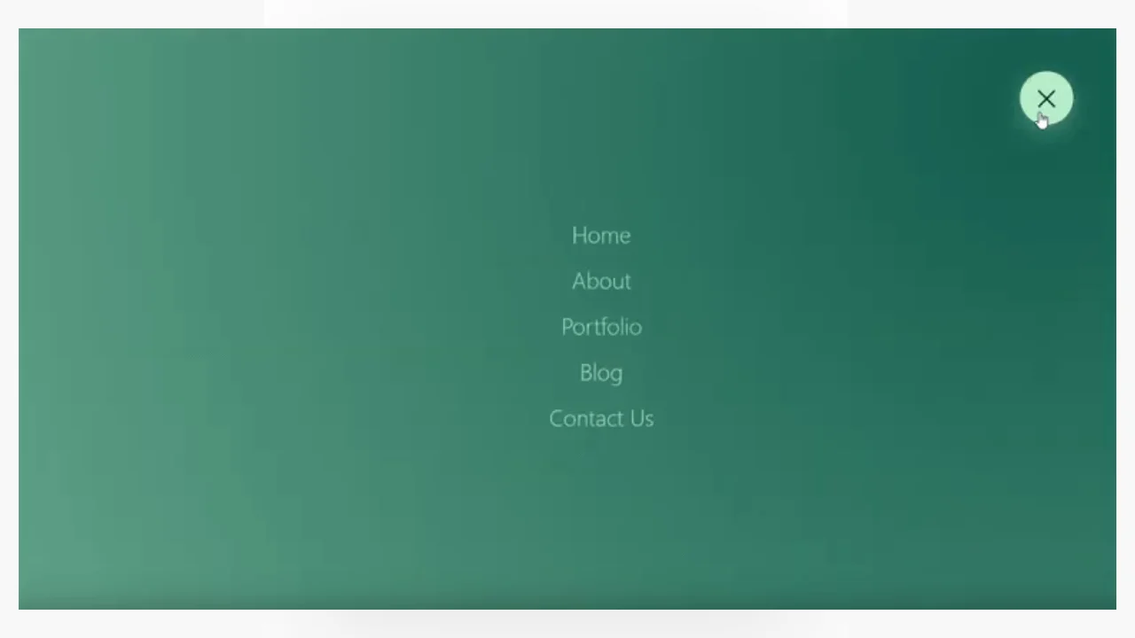 Hamburger Menu in React JS