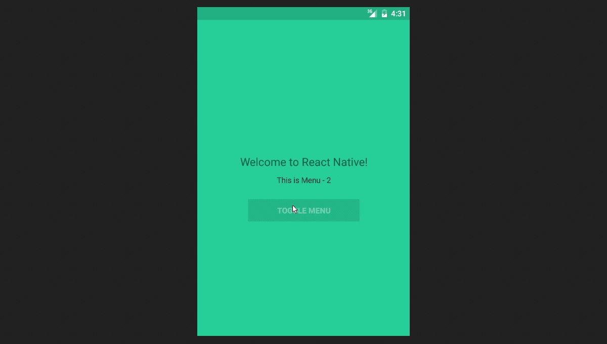React Native Off Canvas Menu