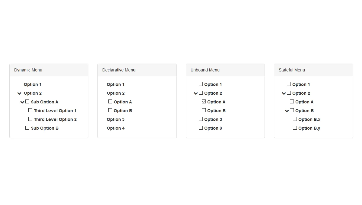 React Tree Menu Component