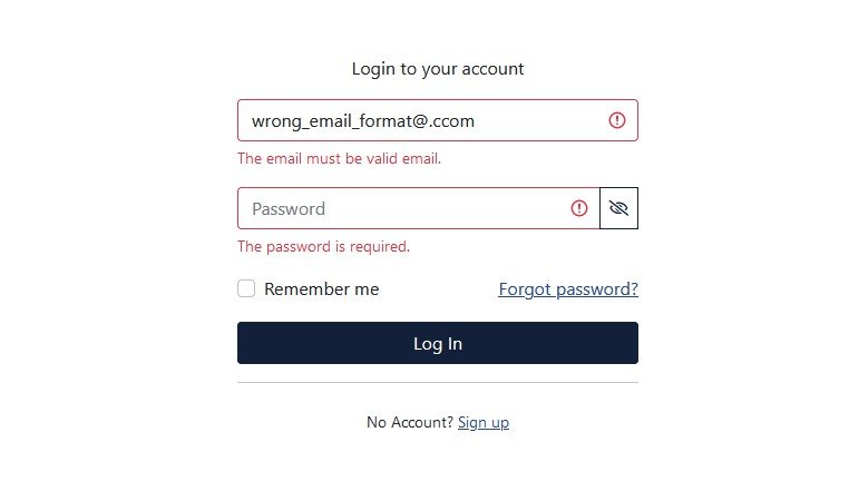 Starter template for Login, Register and Forgot Password using ReactJS with simple form validation