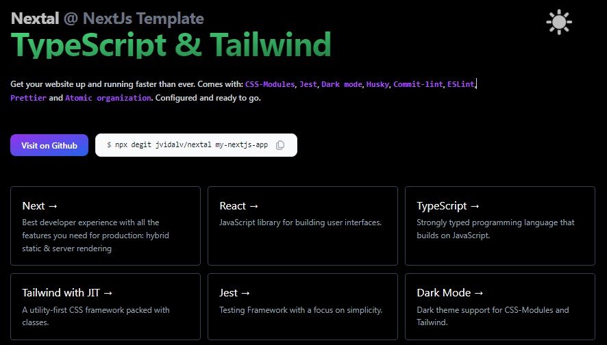 Starter template for NextJs with TypeScript