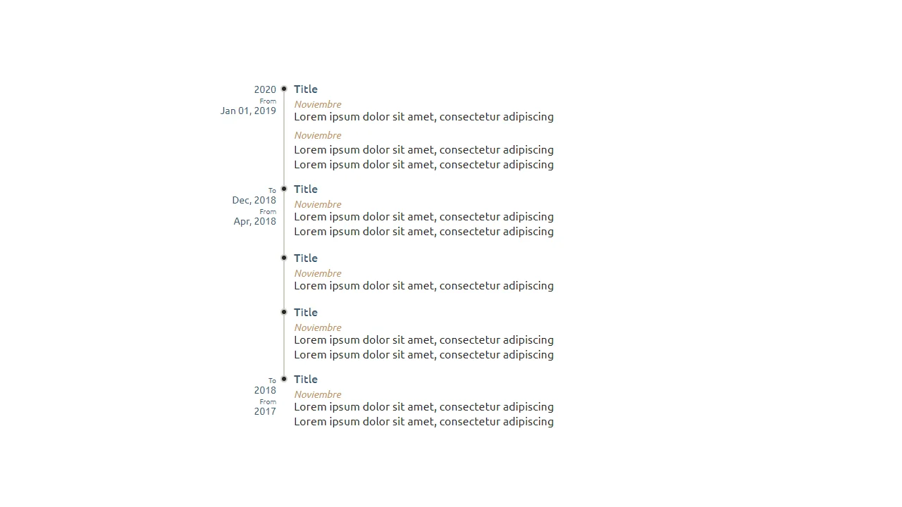 Vertical Timeline Component React
