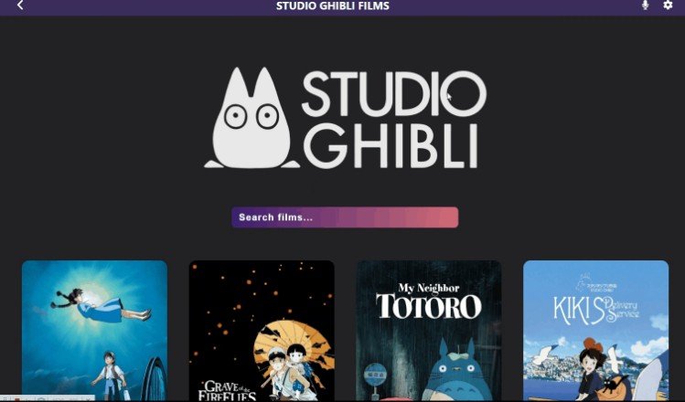 Studio Ghibli Films App Built With React.js