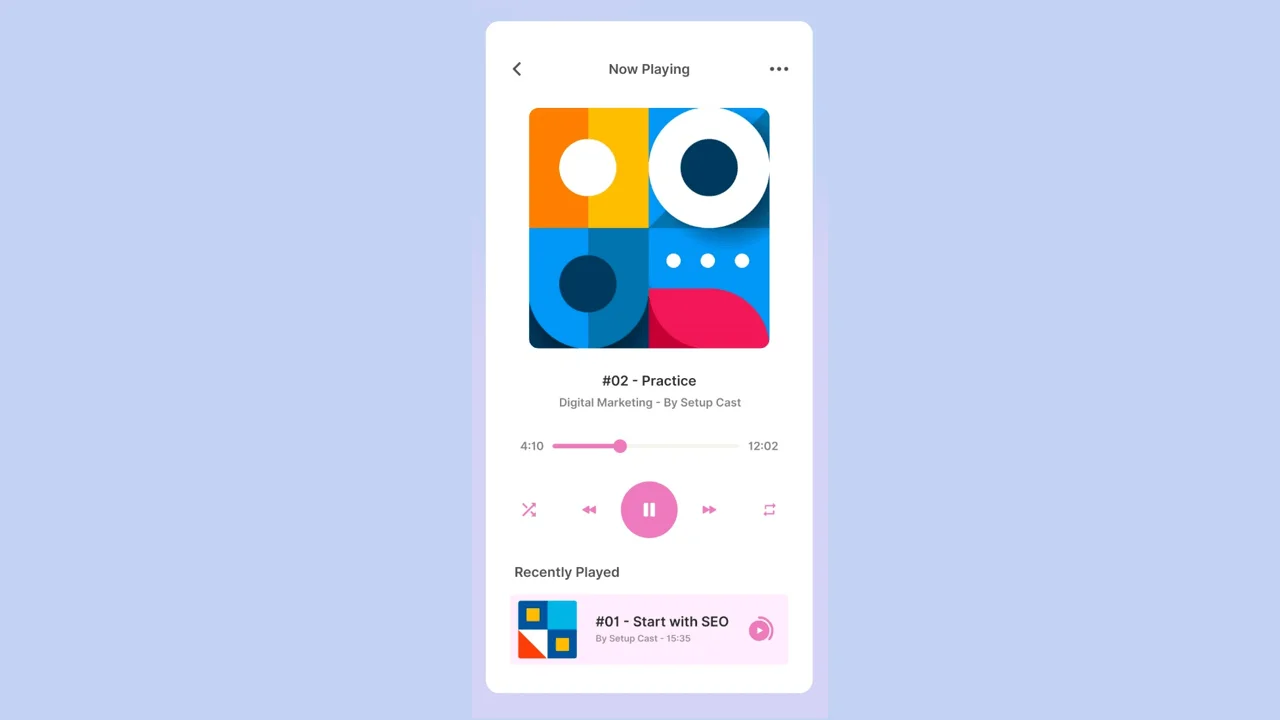 Music Player UI In React Native