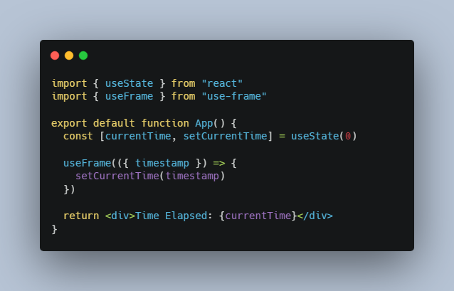 Sync animation frames in React