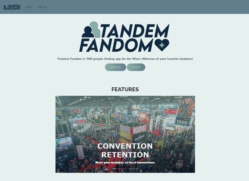 TandemFandom: A Fandom People Finding App