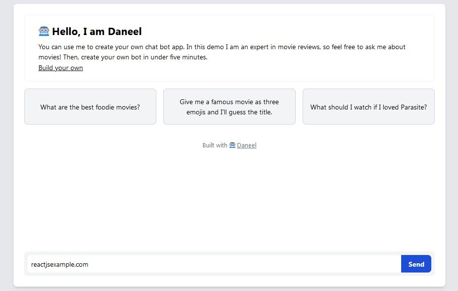 Template for an OpenAI chat bot app, built with React, Tailwind and TypeScript