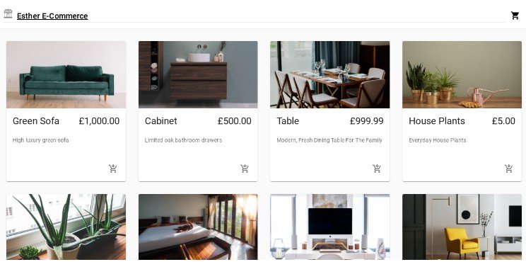 A fully functional react E-Commerce website which displays the items and shows shipping information