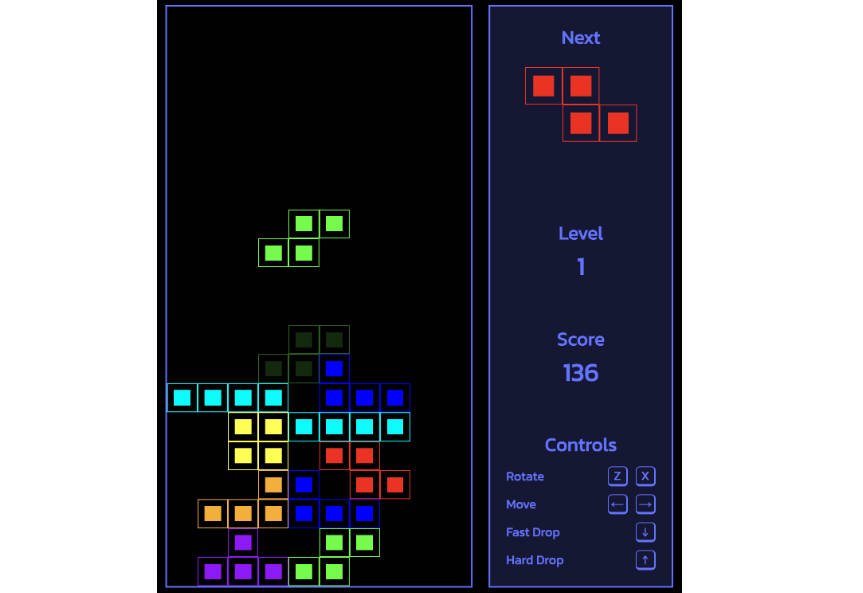Tetris game made in React and Typescript