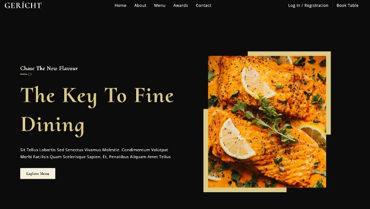A fully responsive beautiful and simple lending for restaurant