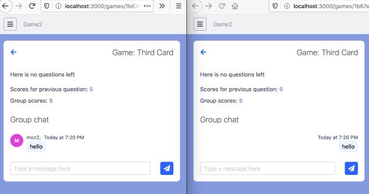 The app with authentication and ability to create different type of games