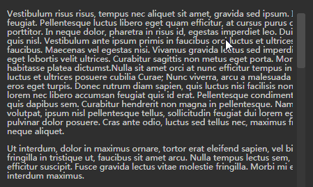 The best React custom scrollbars component