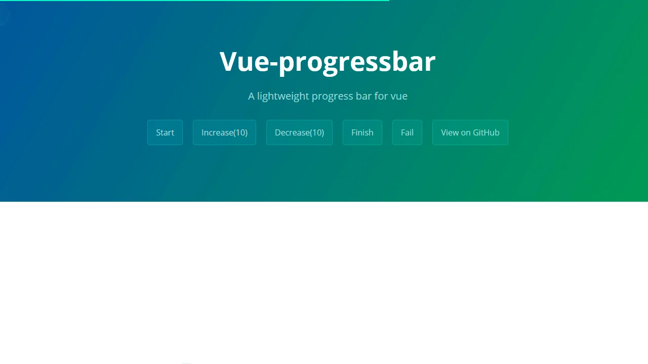 Vue Progressbar