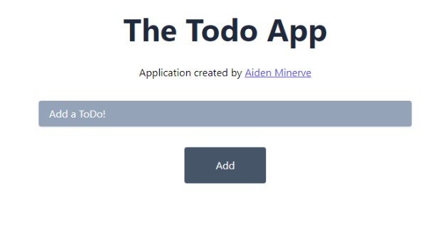 The Todo App built using MERN