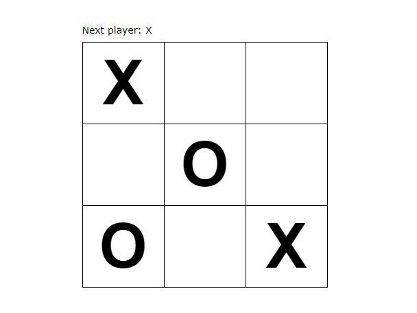 Tic tac toe in react