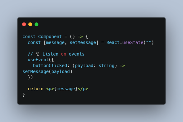 Tiny and powerful hook-based event system for React