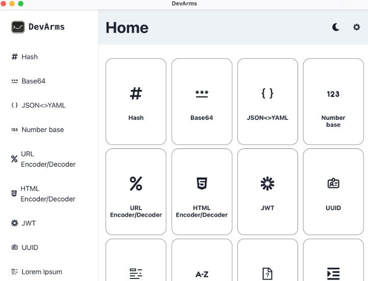 Tiny toolkit for developers. Runs offline and cross-platform