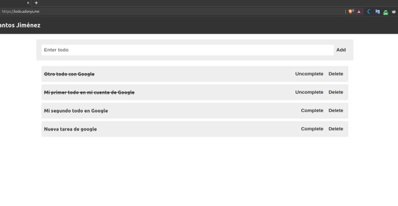 Todo List CRUD and OAuth with Firebase and React