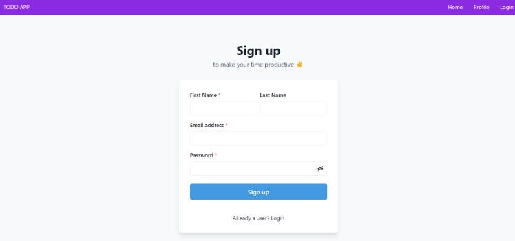 Todo/Task management Website using React