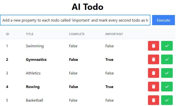 A generic todo app using GPT and React