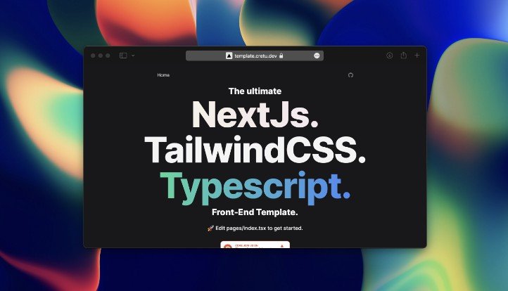 Ultimate Front-end Template made using NextJs, TailwindCSS, and Typescript