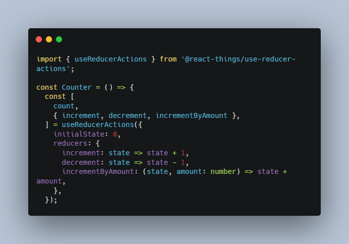 useReducer With Actions For React.Js