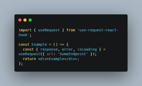 useRequest: Simple custom hook for handling requests