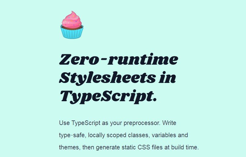 Vanilla-extract: Zero-runtime Stylesheets in TypeScript