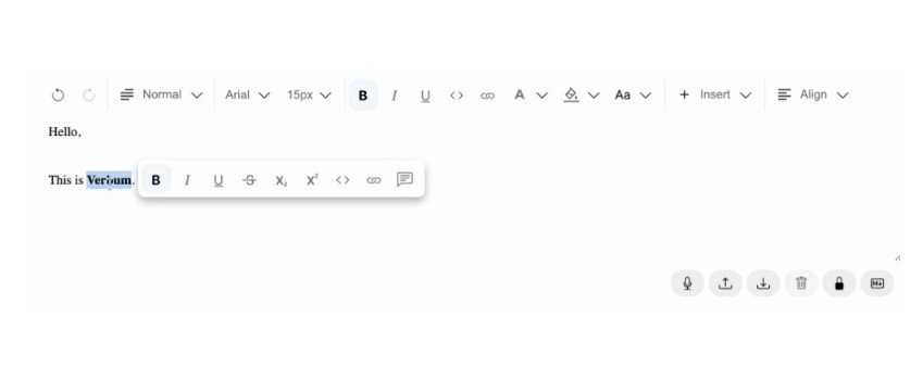 Verbum - A fully flexible text editor based on lexical framework