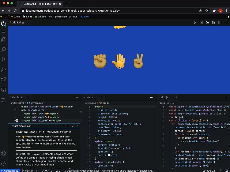 VS Code extension for building web applications using a interactive and editor-integrated coding environment