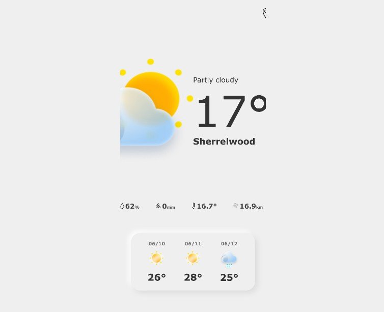 Web App to see the weather forecast in your city , connect with weatherAPI