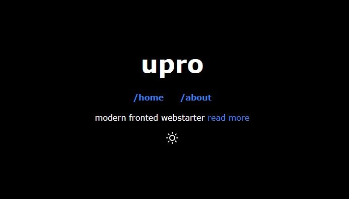 Web UI Starter For Modern Frontend Webapps