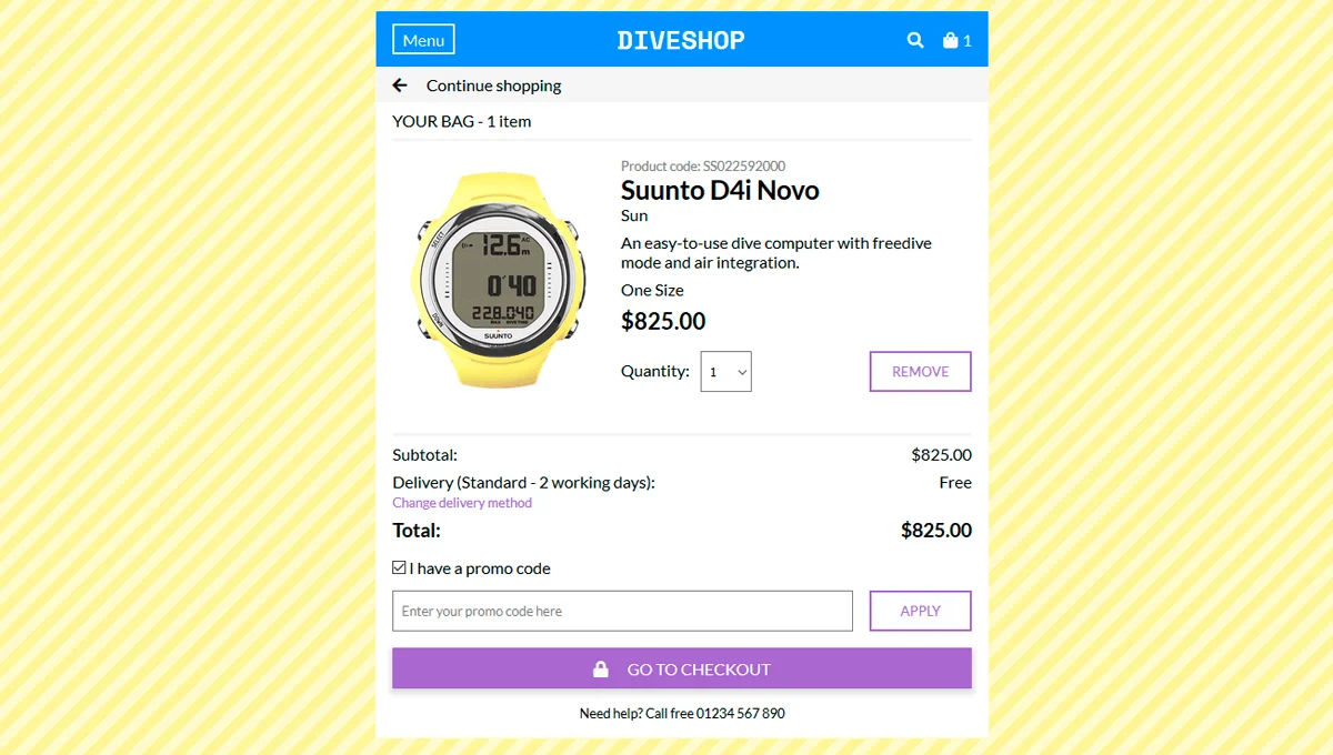 Shopping Bag/Checkout