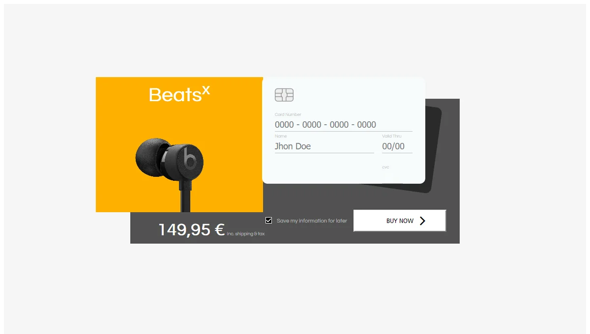 Single Product Checkout
