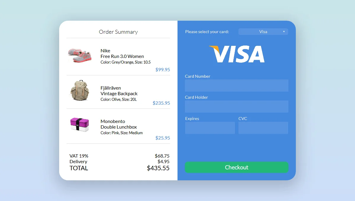 Credit Card Checkout