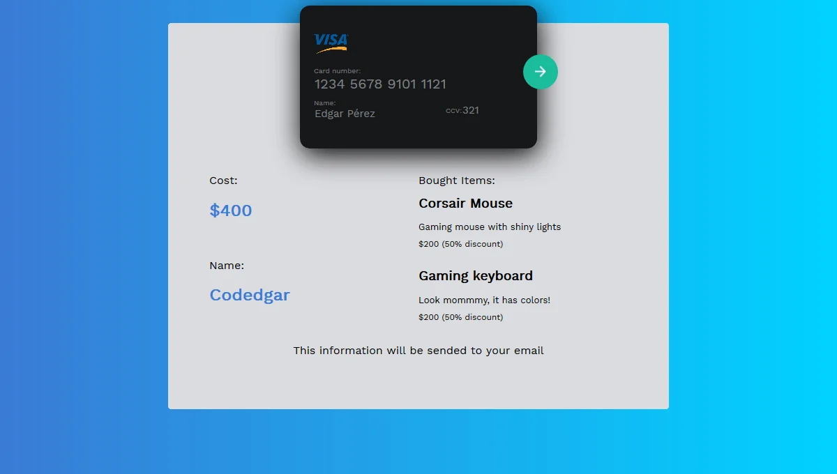 Creative Credit Card Form