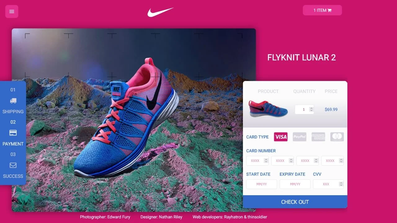 Responsive CSS Grid Nike Layout