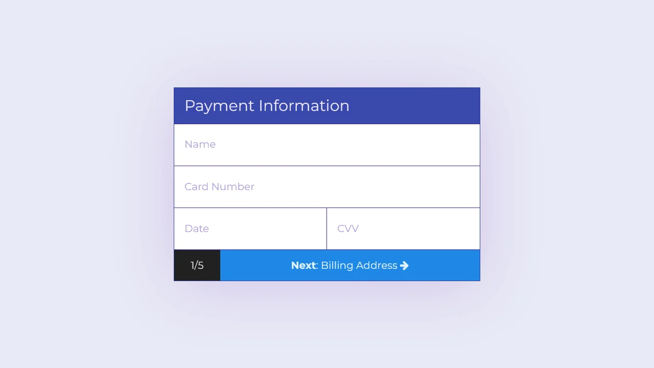 Credit Card Form