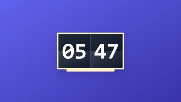 Collection of free HTML and CSS clocks: analog, digital, flip, animated and etc